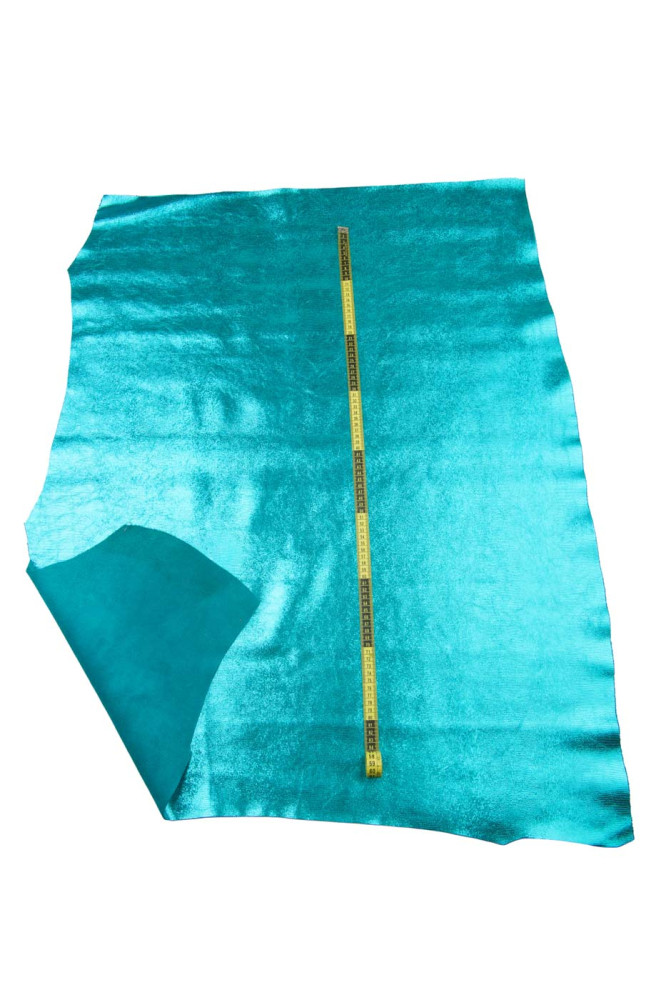 Turchoise LIZARD leather hide,...