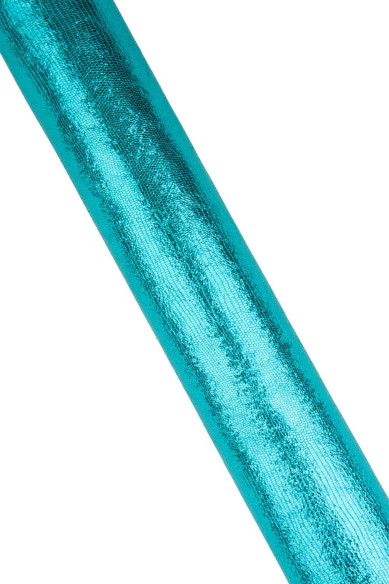 Pelle LUCERTOLA turchese laminata, pellame vitello metallizzato morbido per hobbisti 1.3-1.4 mm