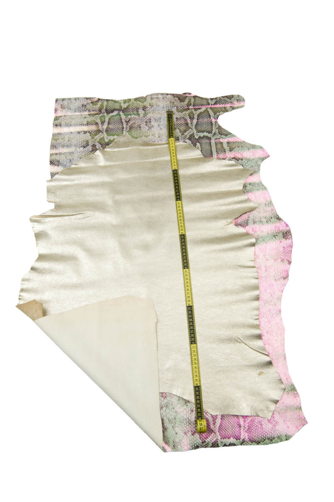 Lotto di 2 pelli  PLATINO: 1 vitello...