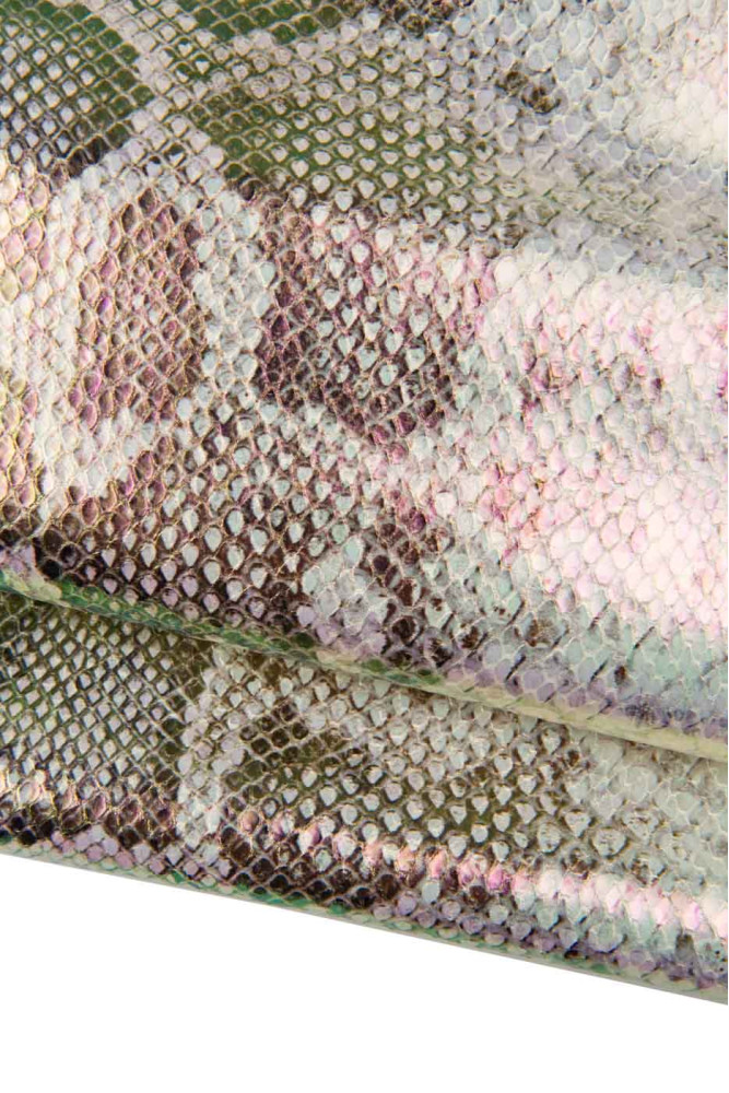 Bundle of 2 platinum leather skins,...