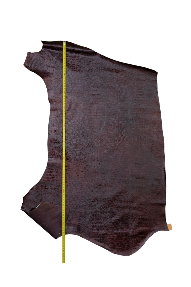 CROCODILE embossed leather hide,...