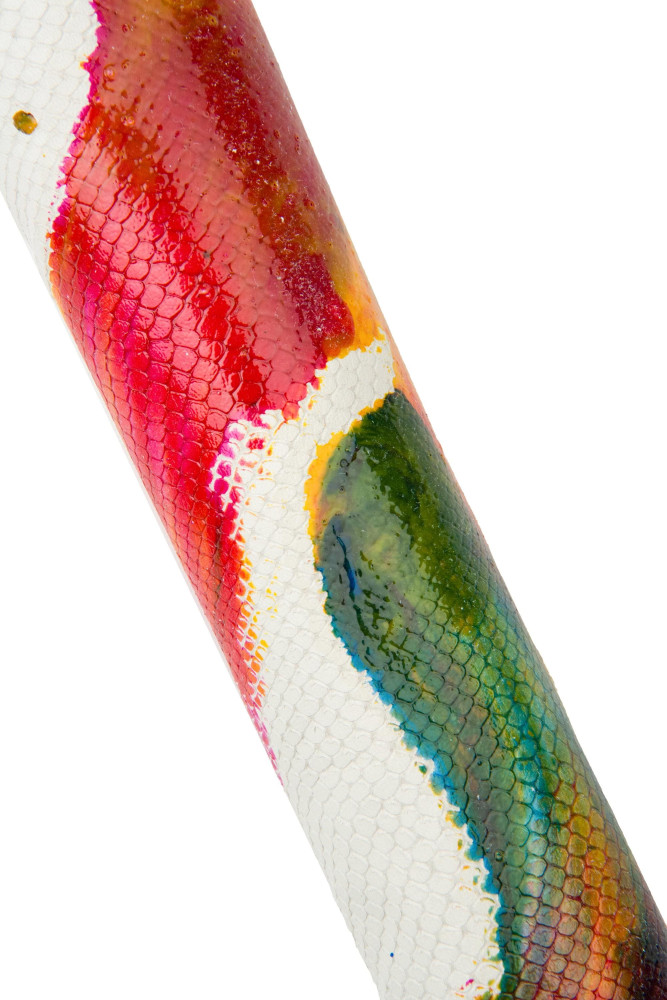 Pelle PITONE multicolor DIPINTO a...