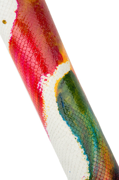 REPTILE multicolor handpainted leather hide, bright and colorful goatskin, unique piece for crafters