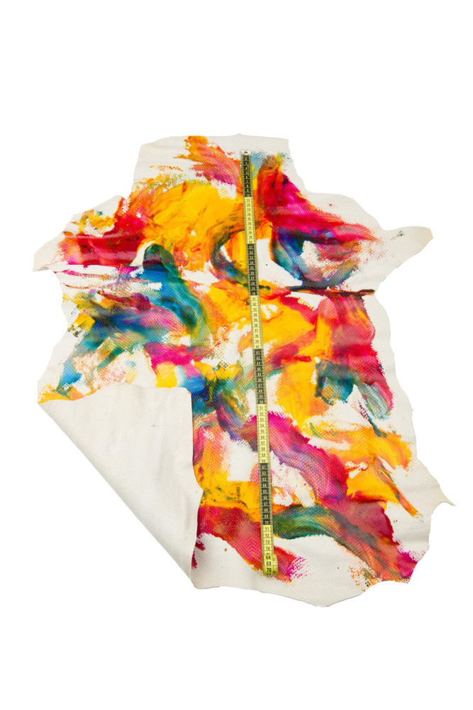 Pelle PITONE multicolor DIPINTO a...