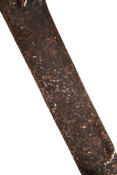 SPOTTER HAIR on leather hide, animal print on pony calfskin, soft hairy cowhide