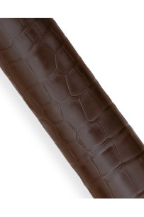 Brown CROCODILE embossed... 2