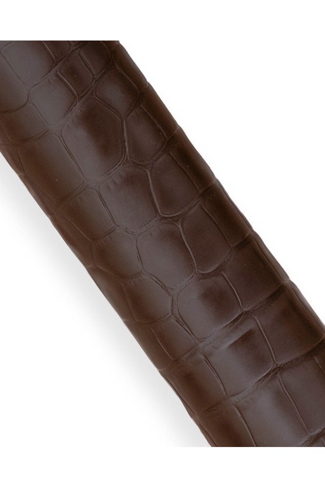 Pellame COCCODRILLO marrone,...