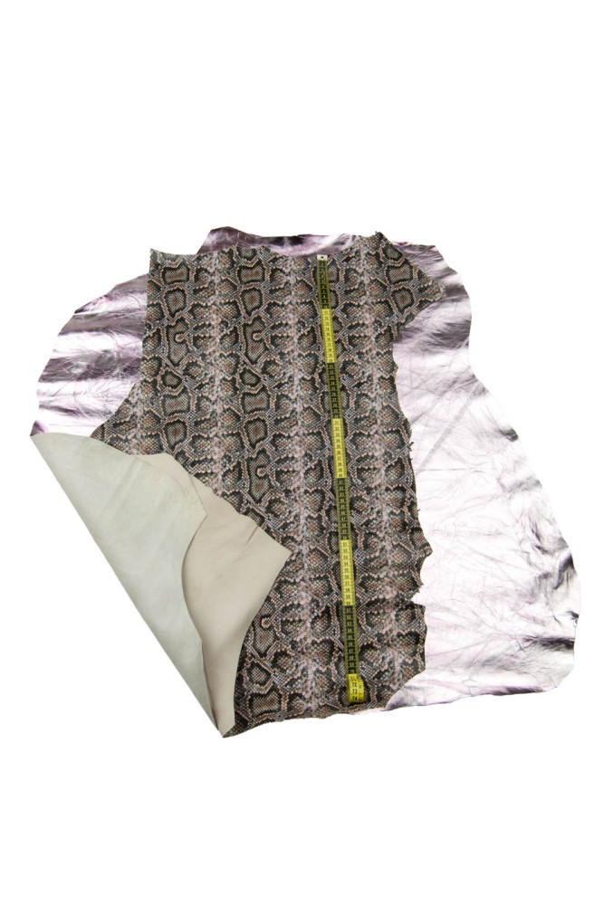 Set of 2 leather hides, WRINKLED...