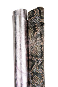 Set of 2 leather hides,...