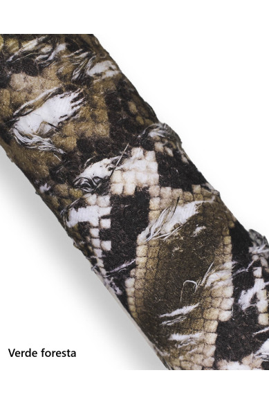 PYTHON printed leather hides, soft reptile skins that are coupled with a FABRIC, 1.0-1.2 mm