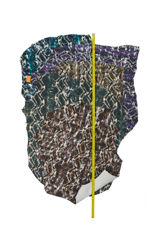 PYTHON printed leather hides, soft...