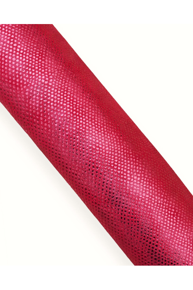 Pelle stampa RETTILE fucsia su...