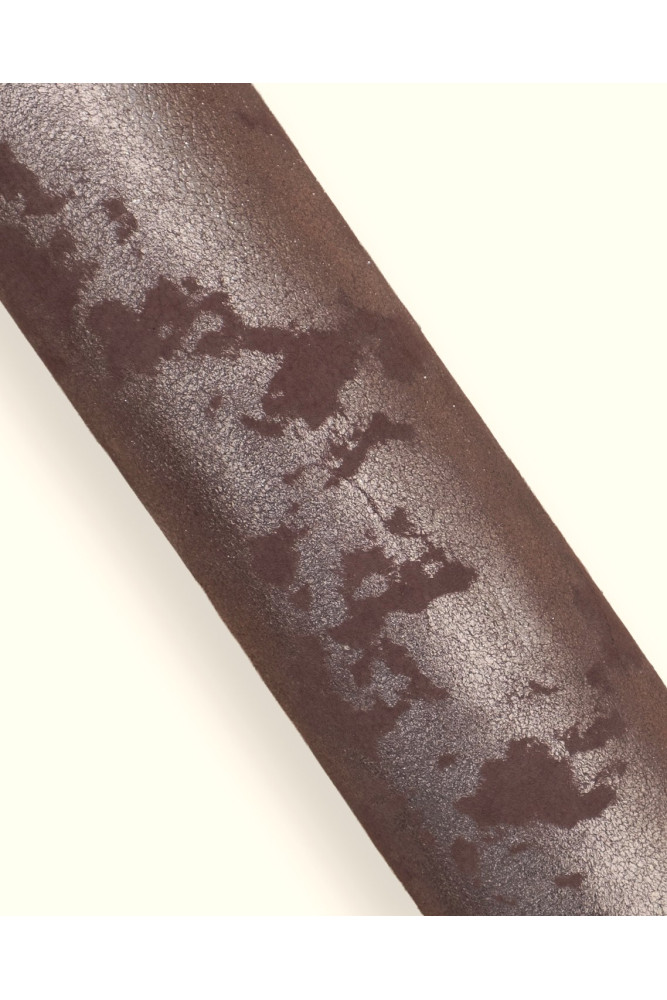 Pelle laminata viola malva, capra...