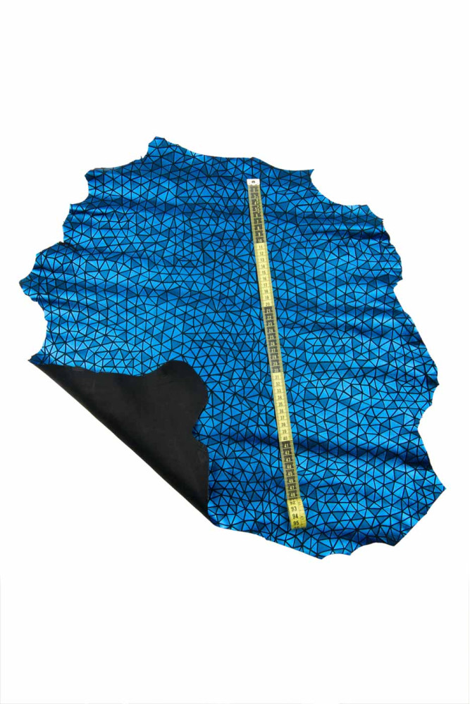 Pellame blu nero laminato stampa...