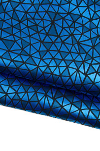 Pellame blu nero laminato...